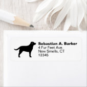 ラブラドールレトリエバーブラックラボドッグ差出人住所 ラベル (インサイチュ)