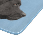 ラブラドールレトリエバーブラック絵画ズオリジナルドッグアート カッティングボード (角)