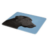 ラブラドールレトリエバーブラック絵画ズオリジナルドッグアート カッティングボード (角)