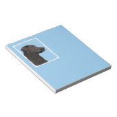 ラブラドールレトリエバーブラック絵画ズオリジナルドッグアート ノートパッド (アングル)