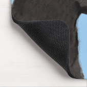 ラブラドールレトリエバーブラック絵画ズオリジナルドッグアート マウスパッド (コーナー)