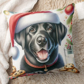 ラブラドールレトリエバーホリデーサンタドッグクリスマス クッション