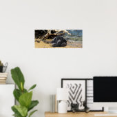 ラブラドールレトリエバーポスタービーチ ポスター (ホームオフィス)