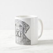 ラブラドールレトリエバーマグ コーヒーマグカップ (正面右)