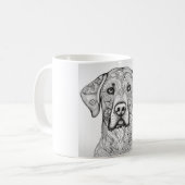 ラブラドールレトリエバーマグ コーヒーマグカップ (正面左)