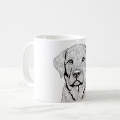 ラブラドールレトリエバーマグ コーヒーマグカップ (正面左)