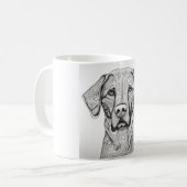 ラブラドールレトリエバーマグ コーヒーマグカップ (正面左)