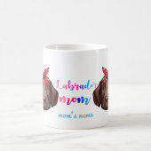 ラブラドールレトリエバーママ母の日かわいいギフトコフ コーヒーマグカップ (中央)