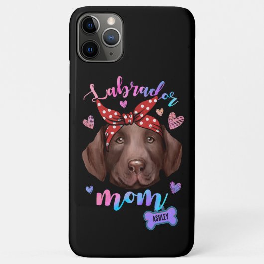ラブラドールレトリエバーママ水彩犬ママGIft Case-Mate iPhoneケース (裏面)