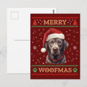 ラブラドールレトリエバー醜いクリスマス ポストカード (正面/裏面)