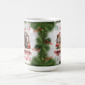 ラブラドールレトリバーおもしろいクリスマスドッグコーヒーマグ コーヒーマグカップ (中央)