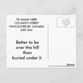 ラブラドールレトリバーと誕生日の願い ポストカード (裏面)