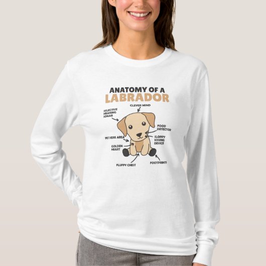 ラブラドールレトリバーの甘い犬 Tシャツ (正面)