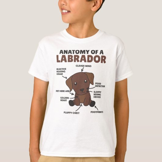 ラブラドールレトリバーの甘い犬 Tシャツ (正面)