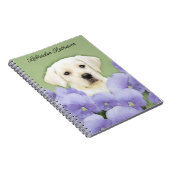 ラブラドールレトリバーパピー絵画ズオリジナルドッグアート ノートブック (右側)