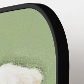 ラブラドールレトリバーパピー絵画ズオリジナルドッグアート ピックルボールラケット (左詳細)