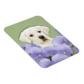 ラブラドールレトリバーパピー絵画ズオリジナルドッグアート マグネット (右側)