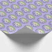 ラブラドールレトリバーパピー絵画ズオリジナルドッグアート ラッピングペーパー (角)