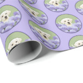 ラブラドールレトリバーパピー絵画ズオリジナルドッグアート ラッピングペーパー (ロールコーナー)