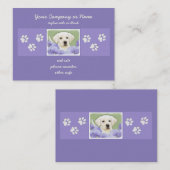 ラブラドールレトリバーパピー絵画ズオリジナルドッグアート 名刺 (正面/裏面)