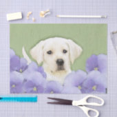ラブラドールレトリバーパピー絵画ズオリジナルドッグアート 薄葉紙 (クラフト)
