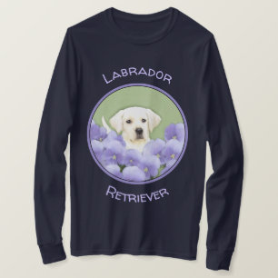 ラブラドールレトリバーパピー絵画ズオリジナルドッグアート Tシャツ