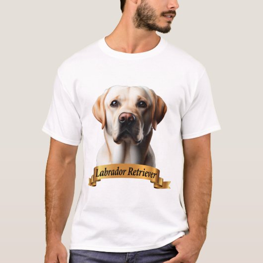 ラブラドールレトリバーフレンドリー愛かわいい甘い犬 Tシャツ (正面)