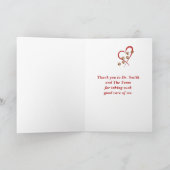 ラブラドールレトリバー獣医ありがとう カード (内部)