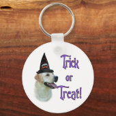 ラブラドールレトリバー(黄色)トリック キーホルダー (正面)