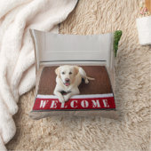 ラブラドールレトリバーOnウェルカムマット クッション (ブランケット)