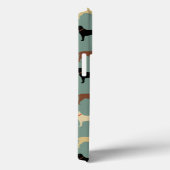 ラブラドールレトリーバードッグシルエットパターンラボ Case-Mate iPhoneケース (裏面 / 右)