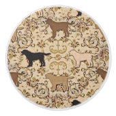 ラブラドールレトリーバー犬用引き出し セラミックノブ (正面)