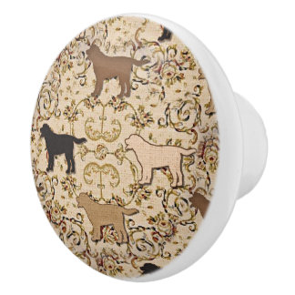 ラブラドールレトリーバー犬用引き出し セラミックノブ