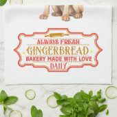 ラブラドールレトリーブシェフベーキングジンジャーパン キッチンタオル (折り畳み)