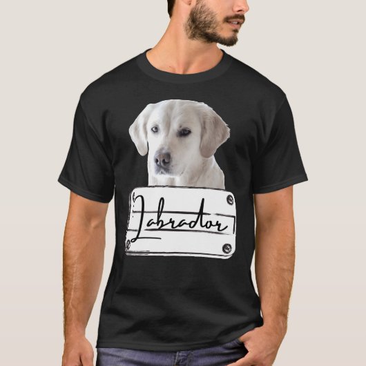 ラブラドールレトリーブドッグ品種 Tシャツ (正面)