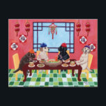 ラブラドールレ中国のストラン ポストカード<br><div class="desc">日本からおもしろい来た絵を描Whimsyとラブラドールの色彩の鮮やかリトレーバーさん。ブラックラブラドール、イエローラブラドール、チョコレートラブラドール色彩の鮮やかは全て写真にある。ラブラドールレトリエ楽しむバードッグ中国のレストランで料理を中国の持つ。鮮やか音絵画が。おもしろい素晴らしを愛する愛犬家のためのラブラドールギフト。お前カスタマイズは文字だ！</div>