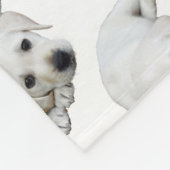 ラブラドール上向き フリースブランケット (角)