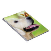 ラブラドール及び蝶装飾用クッション ノートブック (右側)