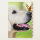 ラブラドール及び蝶装飾用クッション プランナー手帳 (裏面)