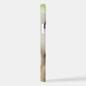 ラブラドール及び蝶装飾用クッション iPhoneケース (右側面)