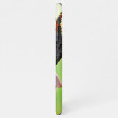 ラブラドール及び蝶装飾用クッション iPhoneケース (左側)