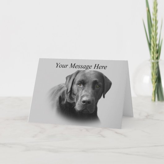 ラブラドール取り出し素晴らしツールグリーティングカード カード (正面)