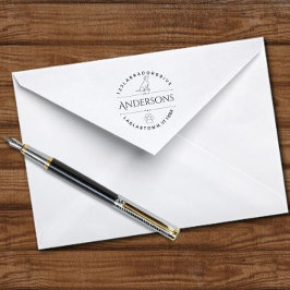 ラブラドール取得のアウトライン差出人住所 セルフインキングスタンプ