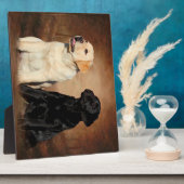 ラブラドール取得イーゼル付きプラーク フォトプラーク (側面)