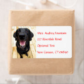 ラブラドール取得パーソナライズされた名住所 シール (インサイチュ)