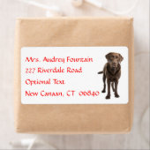 ラブラドール取得パーソナライズされた名住所 シール (インサイチュ)