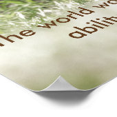 ラブラドール子犬のポスターと感動的引用文 ポスター (角)