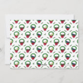 ラブラドール子犬のリース　シンプル写真テンプレート シーズンカード (裏面)