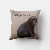 ラブラドール子犬ピロー クッション (裏面)