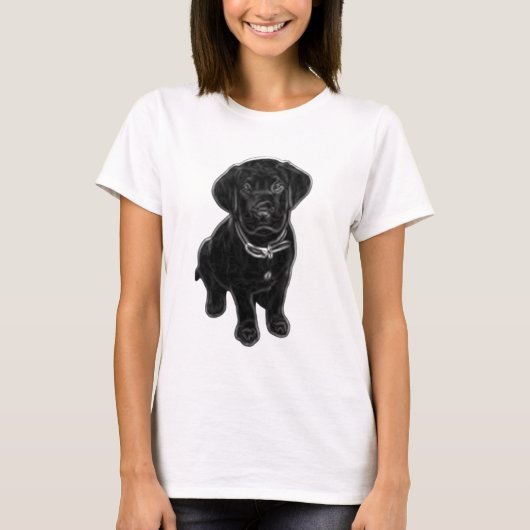 ラブラドール子犬 Tシャツ (正面)
